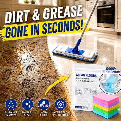 🧹 50% OFF NOW!✨ 60-Pieces Multi-Effect Floor Cleaning Sheets – Powerful Stain Removal & Fresh Scent 🌿
