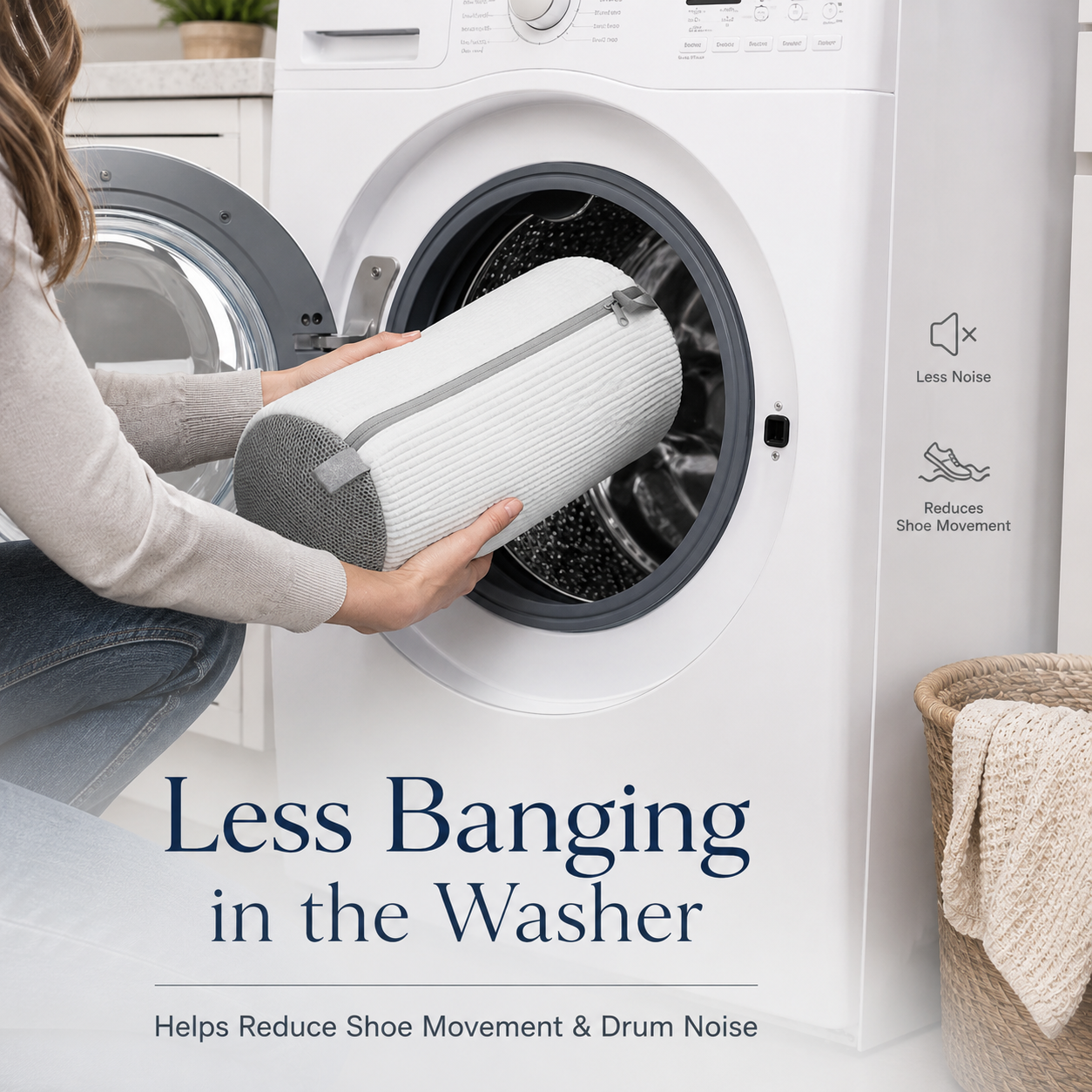 🧼 50% OFF TODAY!✨ Shoe Washing Laundry Bag – Protect Your Sneakers During Every Wash 👟