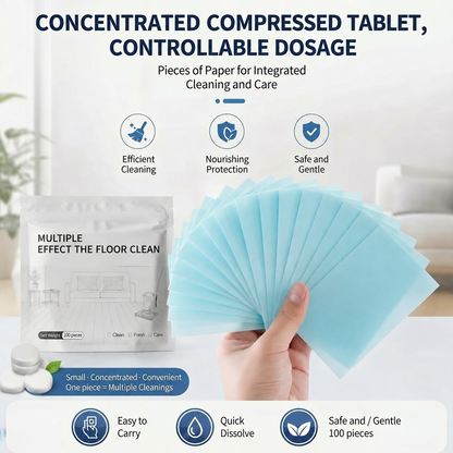 Multiple Effect The Floor Clean Tablets for Mopping, Quick Shine Cleaner