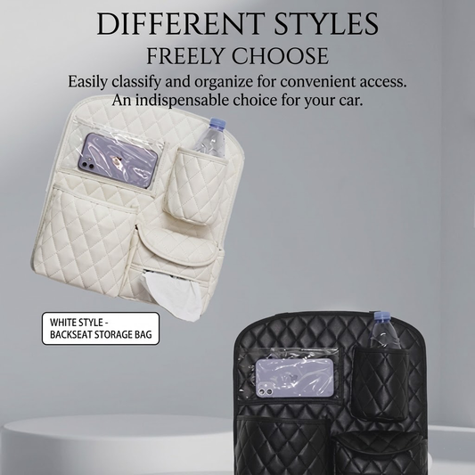 Dymikocosh Multifunctional Car Seat Back Organizer – Premium Hanging Storage Pocket & Cute Travel Caddy – Universal Fit Backseat Storage Box for Car Interior Organization