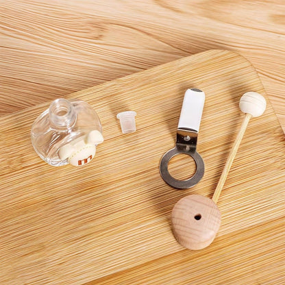 Dymikocosh Refillable Glass Car Air Freshener Bottles - Vent Clip Aromatherapy Diffuser for Essential Oils & Fragrance