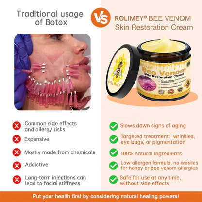 🪄🪄Official Brand Shop丨Rolimey® Bee venom Pro Comprehensive Cream—Tightening for Skin Types
