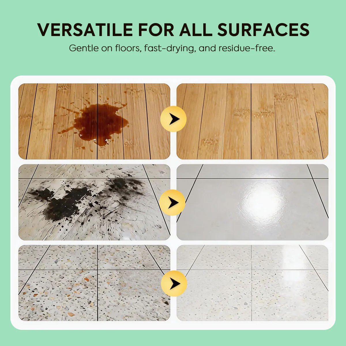 🧹 50% OFF TODAY!✨ Multi-Surface Floor Cleaning Tablets – Fresh Shine for Wood, Tile & Marble 🍋