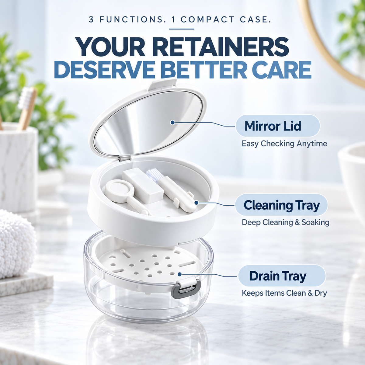 Retainer Cleaner Case Box
