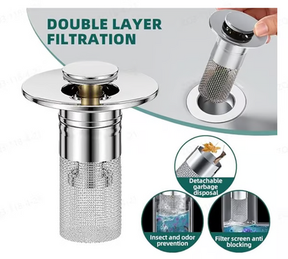 🔥Last Day Promotion 69% OFF🔥Pop Up Sink Drain Strainer----🛀Removes odors and prevents blockages (Copy)