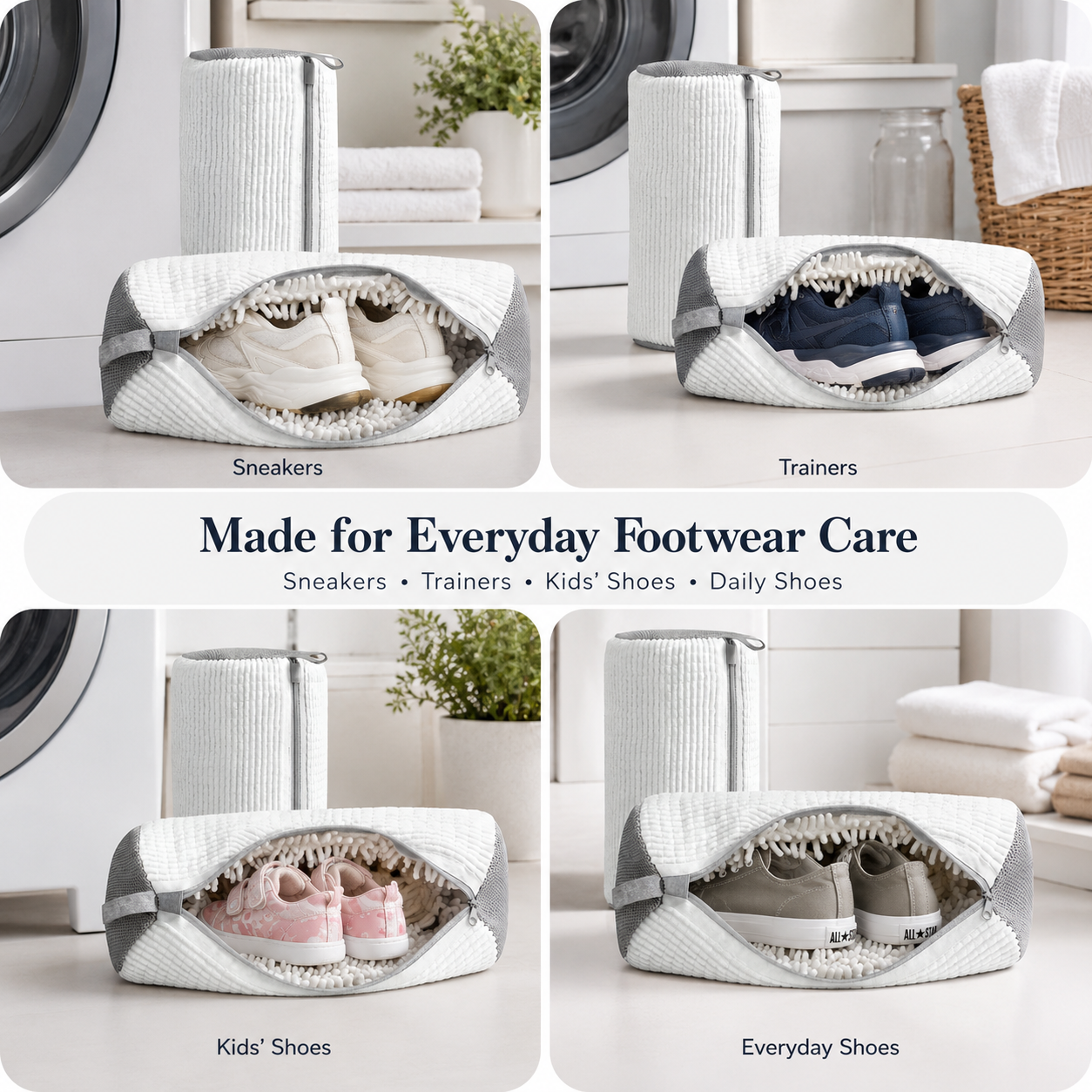 🧼 50% OFF TODAY!✨ Shoe Washing Laundry Bag – Protect Your Sneakers During Every Wash 👟
