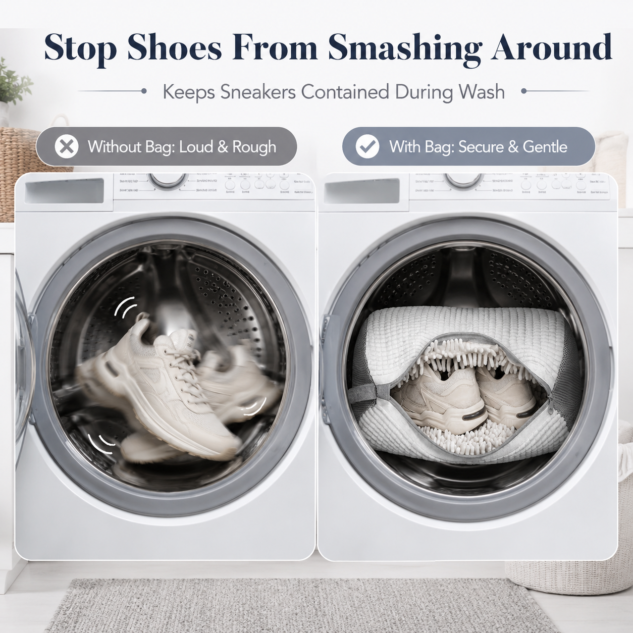 🧼 50% OFF TODAY!✨ Shoe Washing Laundry Bag – Protect Your Sneakers During Every Wash 👟