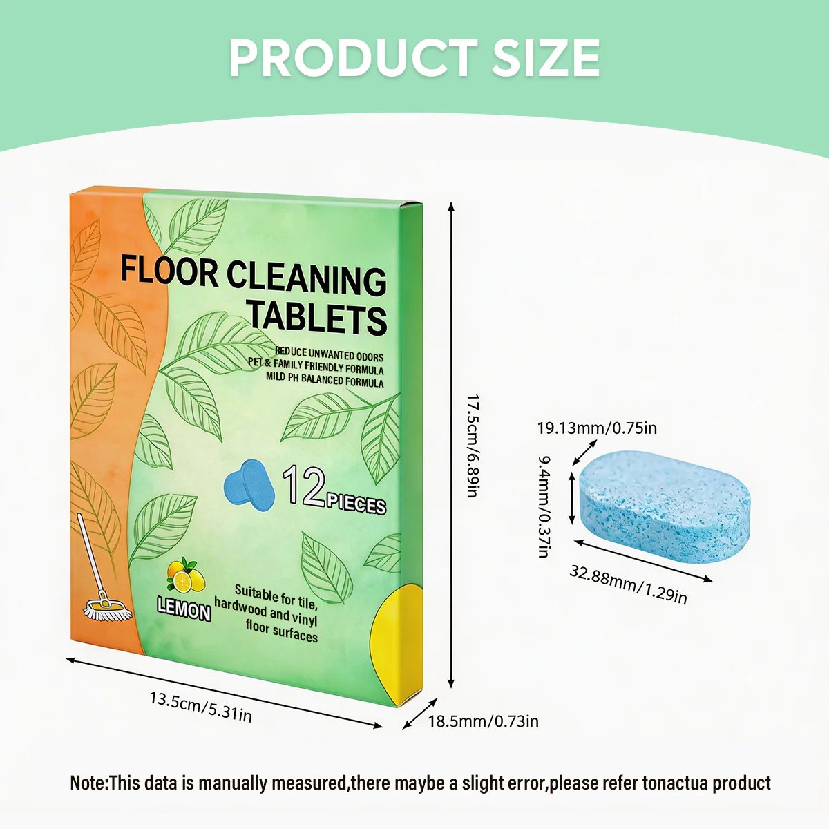 🧹 50% OFF TODAY!✨ Multi-Surface Floor Cleaning Tablets – Fresh Shine for Wood, Tile & Marble 🍋