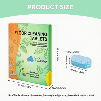 🧹 50% OFF TODAY!✨ Multi-Surface Floor Cleaning Tablets – Fresh Shine for Wood, Tile & Marble 🍋