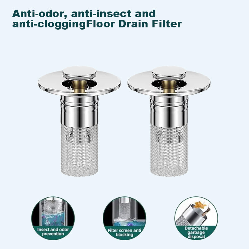 🔥Last Day Promotion 69% OFF🔥Pop Up Sink Drain Strainer----🛀Removes odors and prevents blockages (Copy)