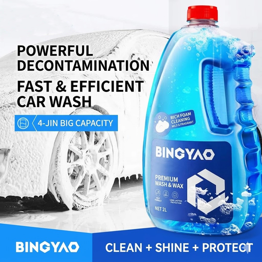 Dymikocosh Premium Car Wash Liquid 2L - Heavy Duty Stain Remover & Infused Coating Wax, Ultra-Suds Formula for Scratch-Free Cleaning & Long-Lasting Mirror Shine